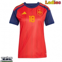 Spain Martin Zubimendi #18 Replica Home Shirt Ladies World Cup 2026 Short Sleeve